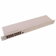 Gigabit PoE Adapter 8 ports 19"