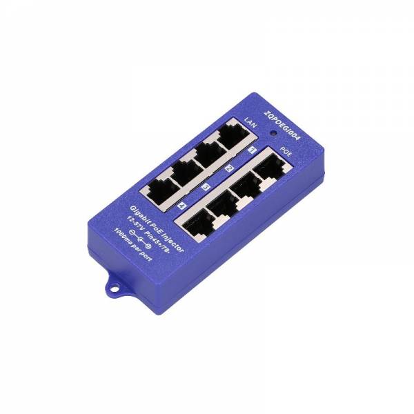 POE Injector 4 Port Gigabit