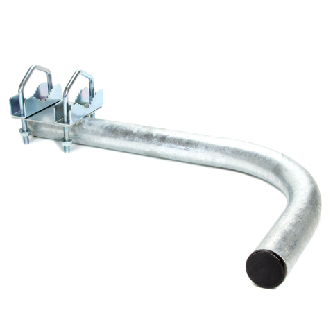 Metal Pipe Mount Bracket Ø38mm L450 Bottom Left