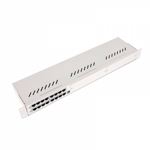 Ethernet Surge Protector 8P PoE 1U Gigabit 802.3af/at