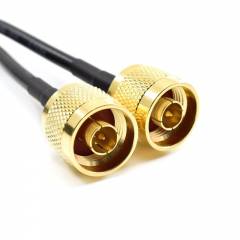 N Male to SMA Male 2.5m Twin Gold Coaxial Cable