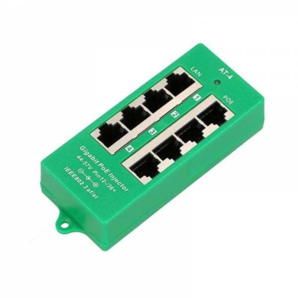 8 Port Gigabit Passive PoE Injector Mode A 802.3AF Power Over