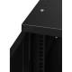 Rack Cabinet 10" 6U, 300mm, Glass Door, Black