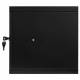 Rack Cabinet 10" 6U, 300mm, Glass Door, Black