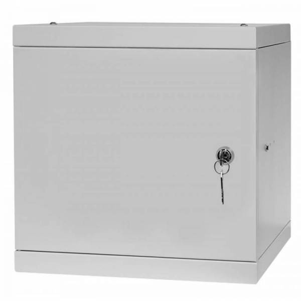 Rack Cabinet 10" 6U, 300mm, Full Door, Gray