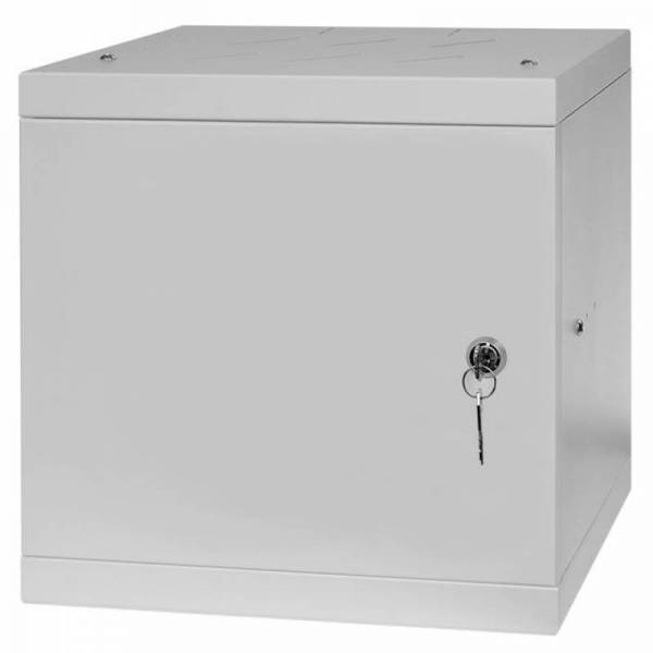 Rack Cabinet 10" 6U, 300mm, Full Door, Gray