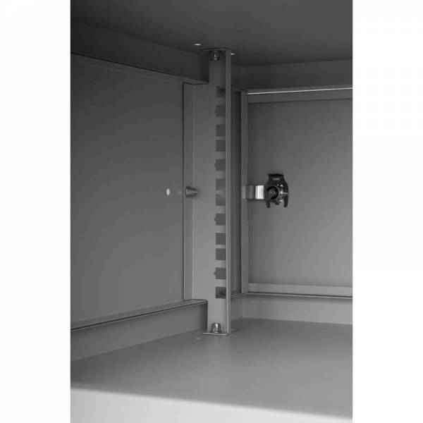 Rack Cabinet 19" 4U, 450mm, Full Door, Gray