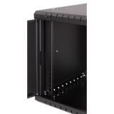 Rack Cabinet 19" 6U, 350mm, Full Door, Black