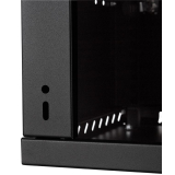 Rack Cabinet 19" 6U, 350mm, Full Door, Black