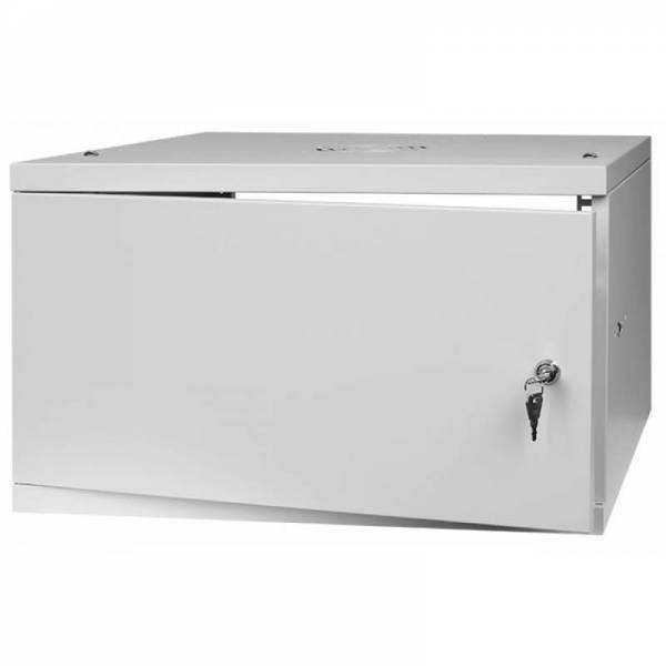 Rack Cabinet 19" 6U, 450mm, Full Door, Gray