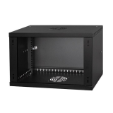 Rack Cabinet 19" 6U, 450mm, Full Door, Black