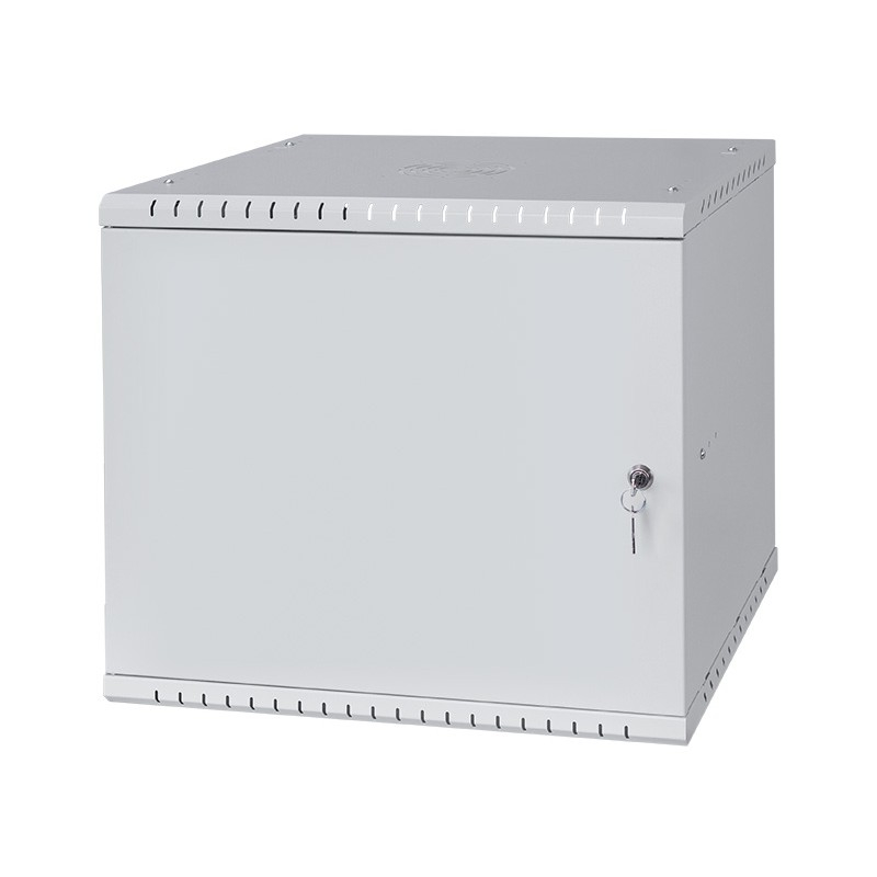 Rack Cabinet 19" 9U, 450mm, Full Door, Gray