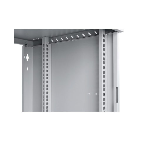 Rack Cabinet 19" 9U, 450mm, Metal Door, Gray