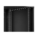 Rack Cabinet 19" 9U, 450mm, Glass Door, Black