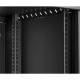 Rack Cabinet 19" 12U, 450mm, Glass Door, Black