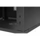 Rack Cabinet 19" 12U, 450mm, Glass Door, Black