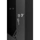 Rack Cabinet 19" 12U, 450mm, Glass Door, Black