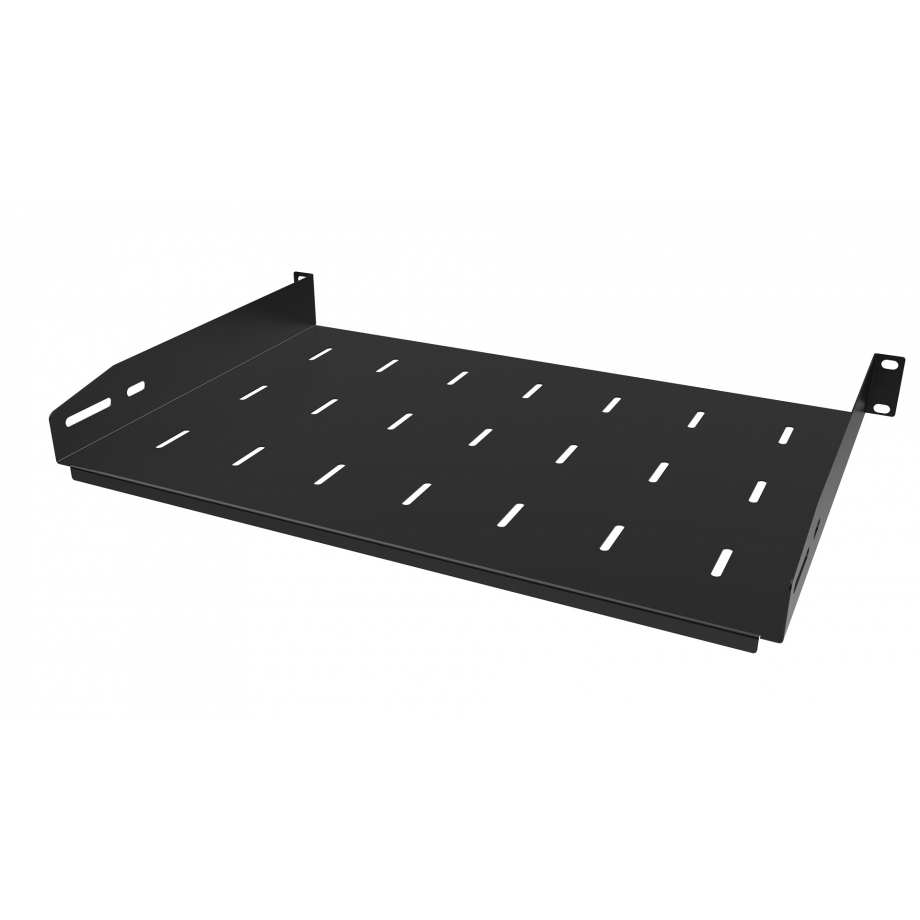 Rack Shelf 19" 1U, 300mm, Black