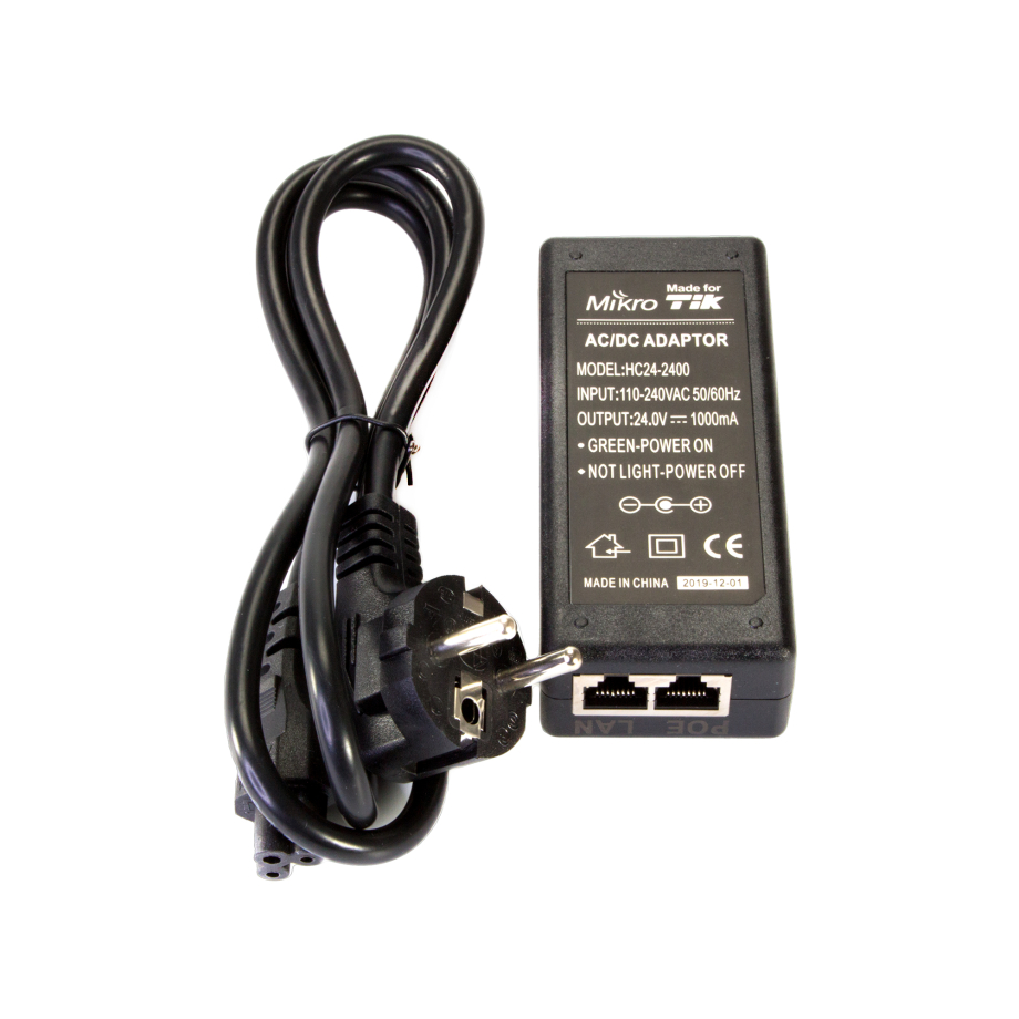 MikroTik POE Power Adapter 24V1A