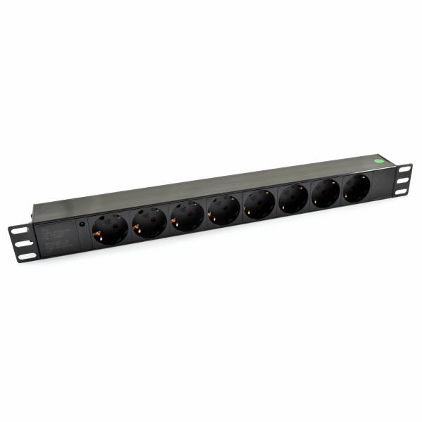 SHUCKO PDU 19" 1U 8-port(EU) diode PVC panel EU plug