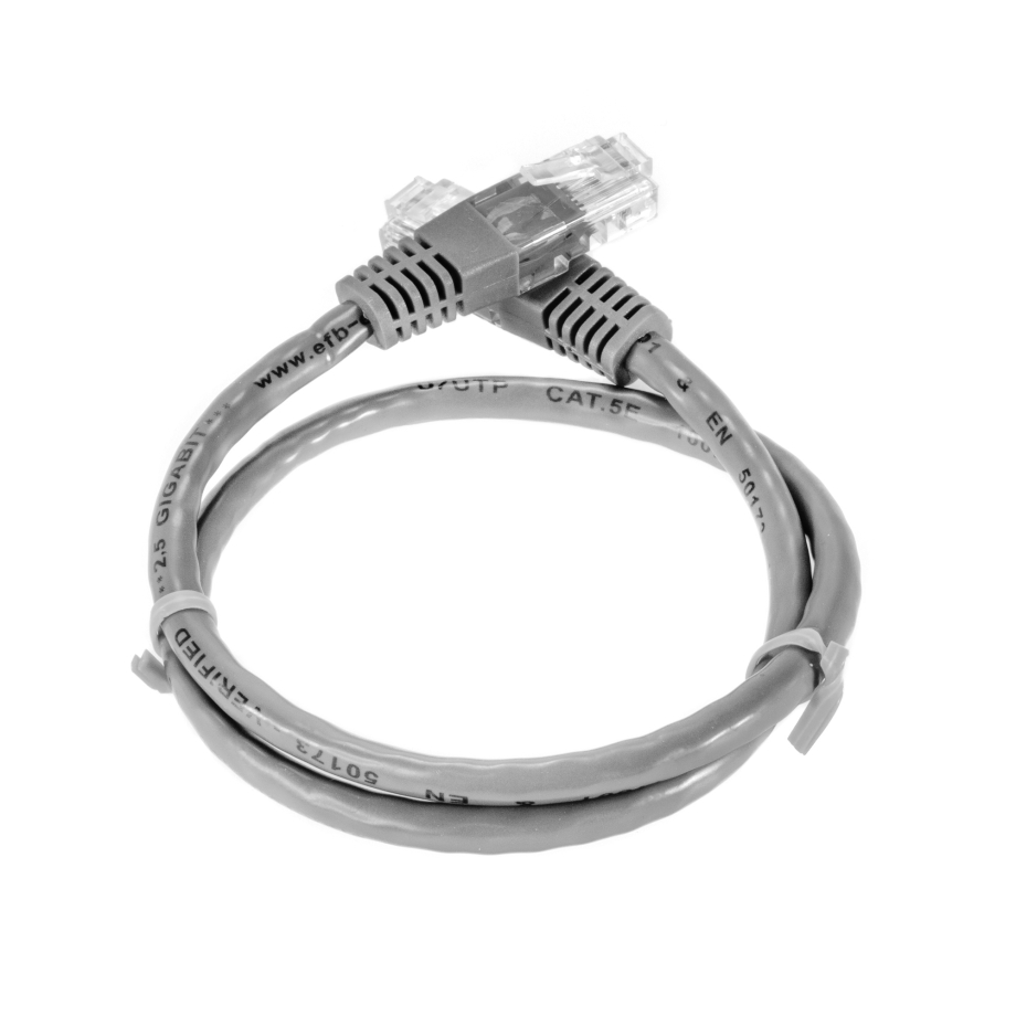 Patch Cable Cat5e 0.5m grey