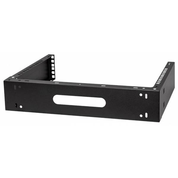 Rack Holder Wall mounted 19" 2U, 330mm, Black