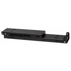 Rack Holder Wall mounted 19" 2U, 330mm, Black