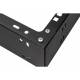 Rack Holder Wall mounted 19" 2U, 330mm, Black