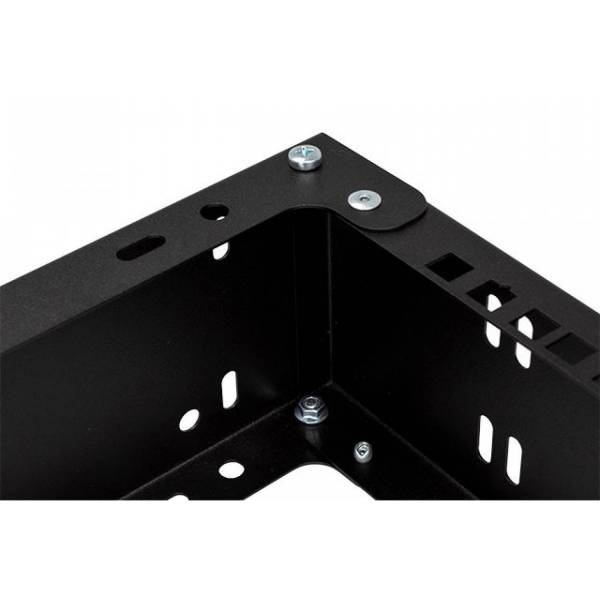 Rack Holder Wall Mounted 19" 6U, 330mm, Black