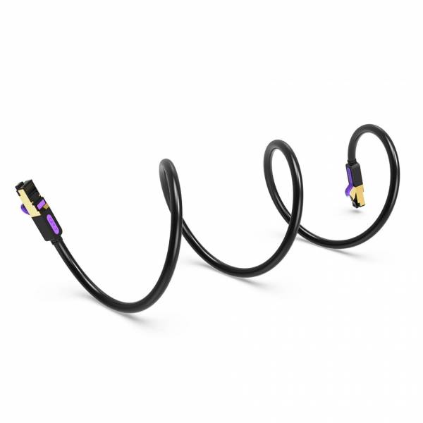 Patch Cable SSTP Cat7 0.5m Black