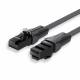 Flat Patch Cable UTP Cat6 1m black