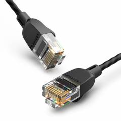 Slim Patch Cable UTP Cat6A 1.5m black