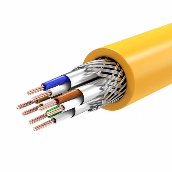 Patch Cable SSTP Cat6A 8m yellow