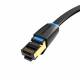 Flat Patch Cable Cat8 2m black