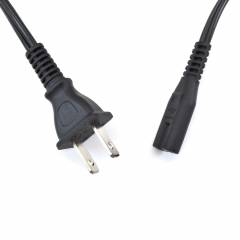 Power Cord C7 US Plug Black 200cm