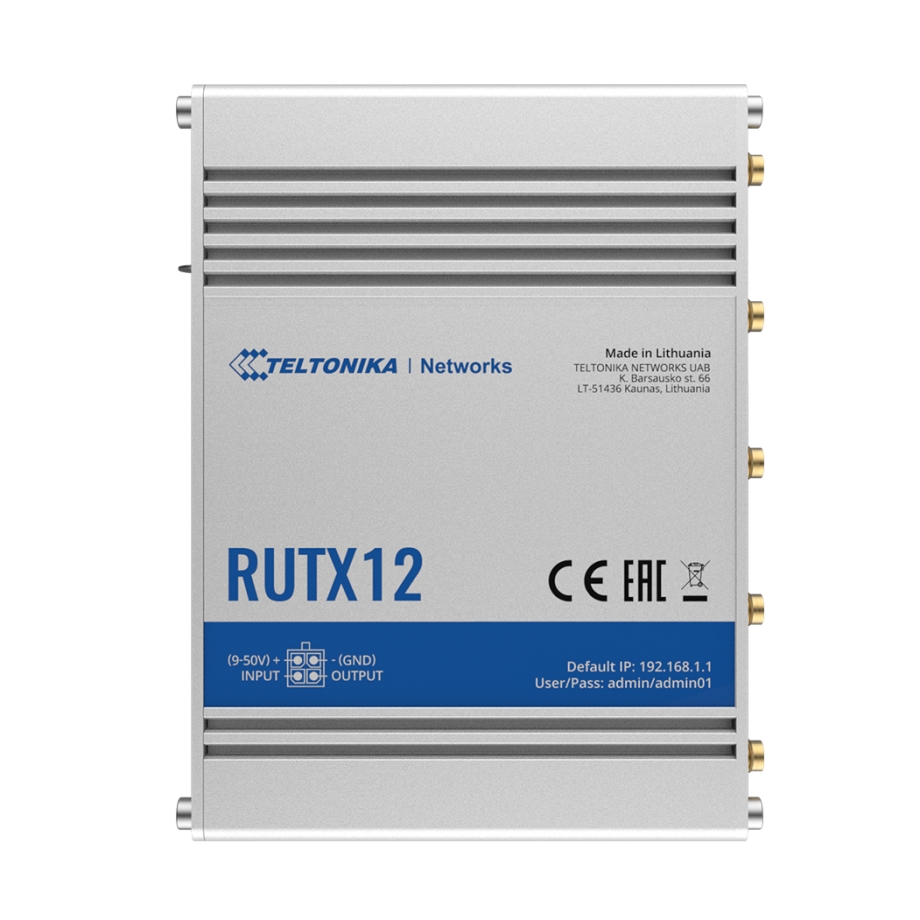 Teltonika RUTX12 Dual LTE Cat6 Router
