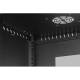 Rack Cabinet 19" 12U, 600mm, Glass Door, Black