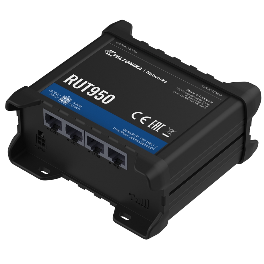Teltonika RUT950 LTE 4G Router (AT&T, Bell, T-Mobile)