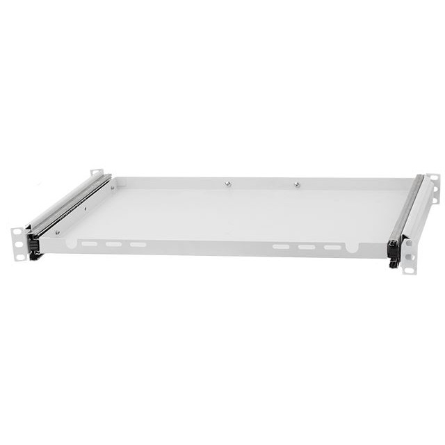 19" Pull-out shelf for keyboard and mouse, 350mm, Gray