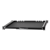 19" Pull-out shelf for keyboard and mouse, 350mm, Black
