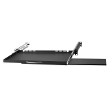 19" Pull-out shelf for keyboard and mouse, 350mm, Black