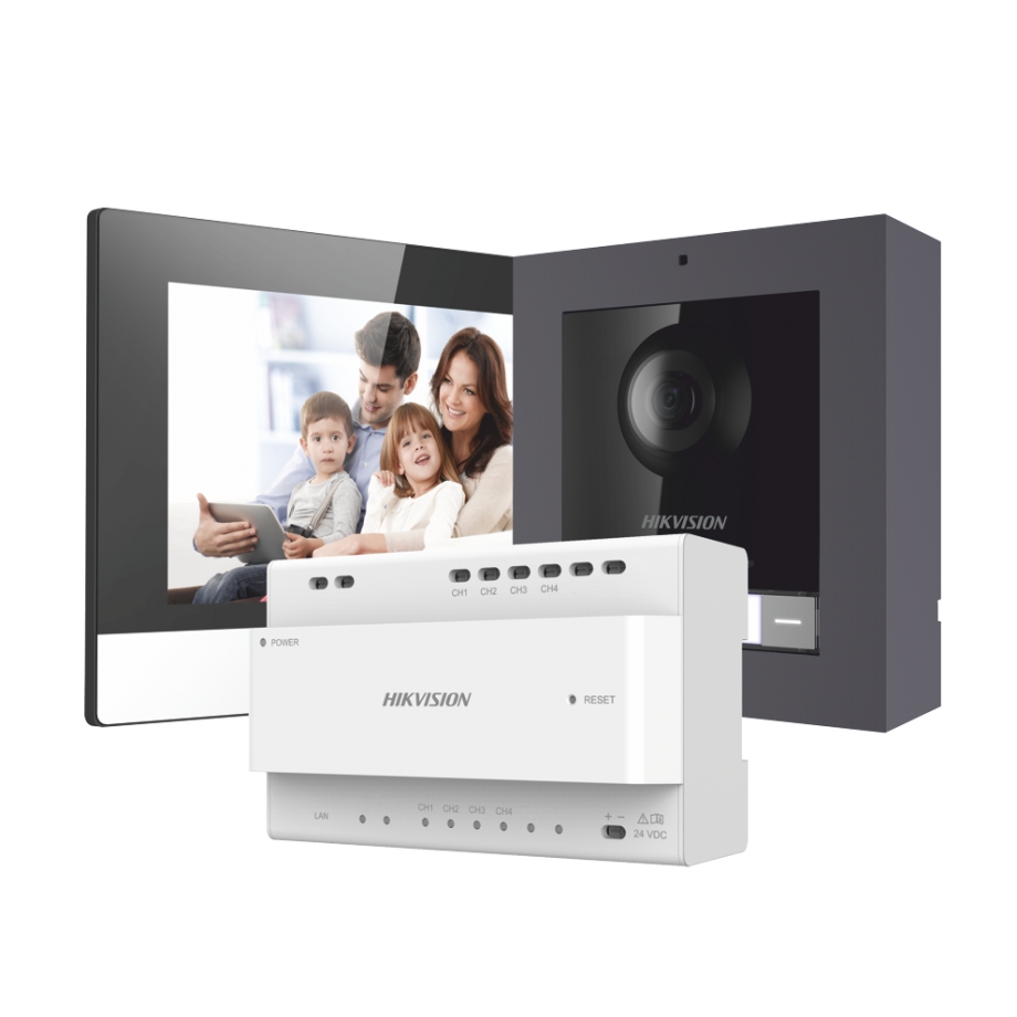 Video Intercom Two-Wire Network Bundle DS-KIS702-P