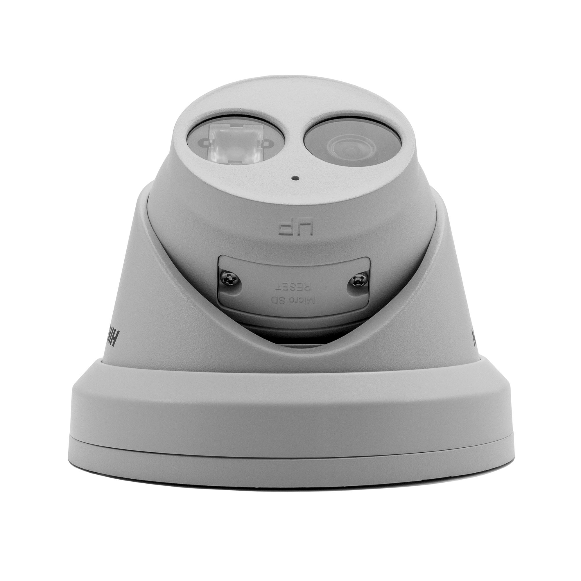 Mặt trước DS-2CD2343G2-IU với cảm biến 4MP, đèn hồng ngoại EXIR 30m và micro thu âm tích hợp