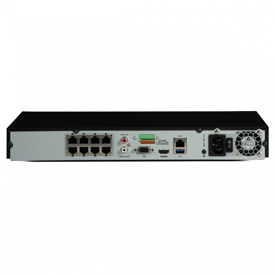 Hikvision 8 Channel NVR DS-7608NI-I2/8P POE Embedded Plug & Play 4K NVR Network Video Recorder ONVIF English Version