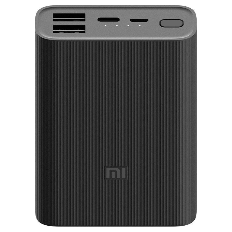 Xiaomi Mi Power Bank 3 Ultra Compact, 10000 mAh, Black