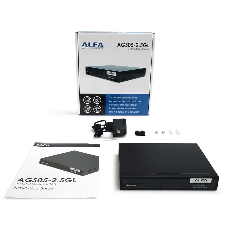 Alfa 5-Port Ethernet Switch 2.5 Gbps