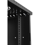 Rack Cabinet 10" 9U, 300mm, Glass Door, Black