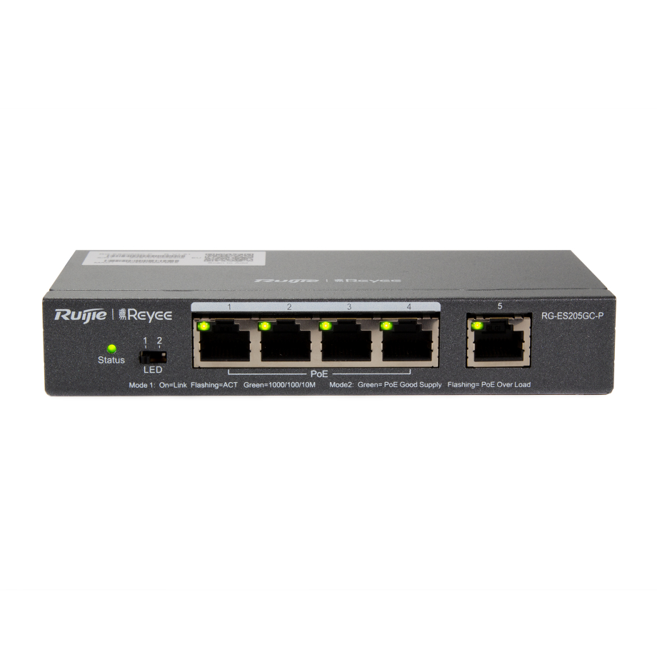 5 Port Managed PoE Switch