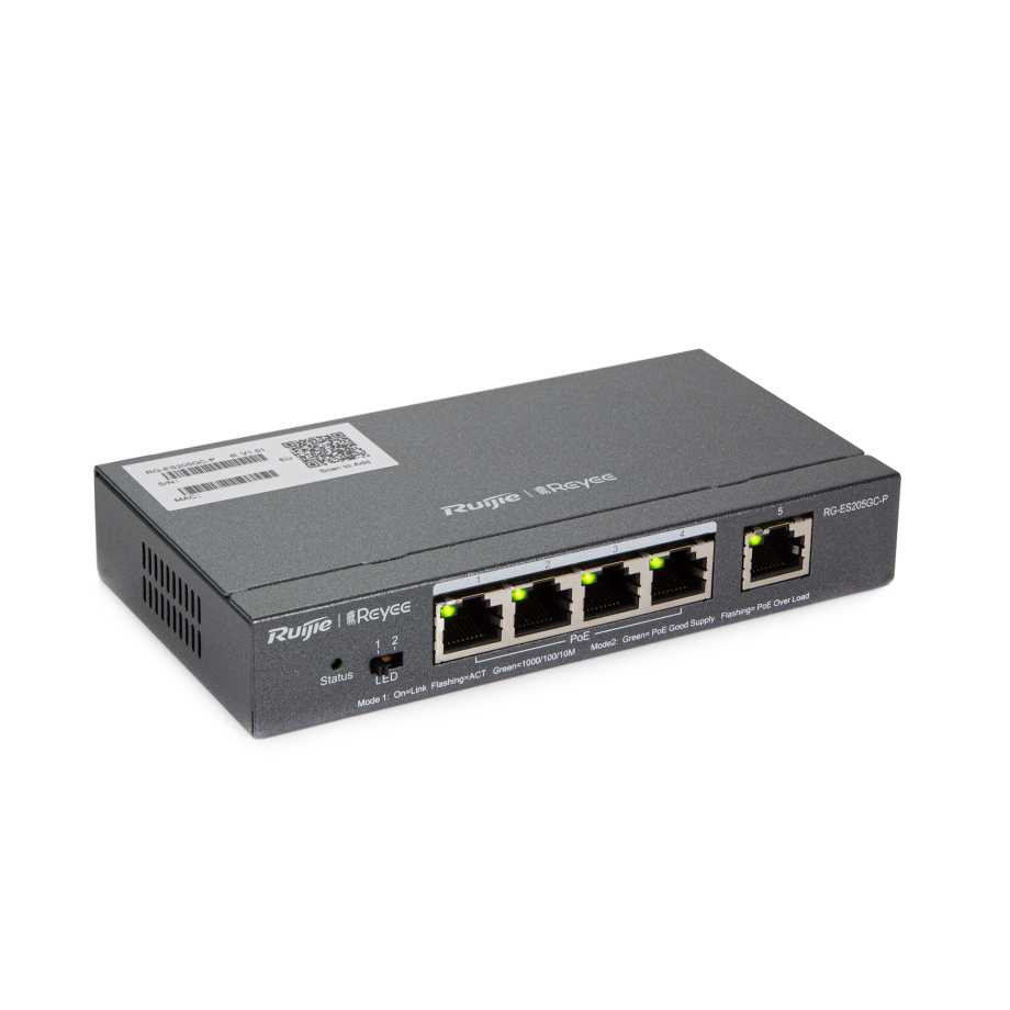 5 Port Managed PoE Switch