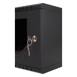 Rack Cabinet 10" 4U, 300MM Glass Door, Black